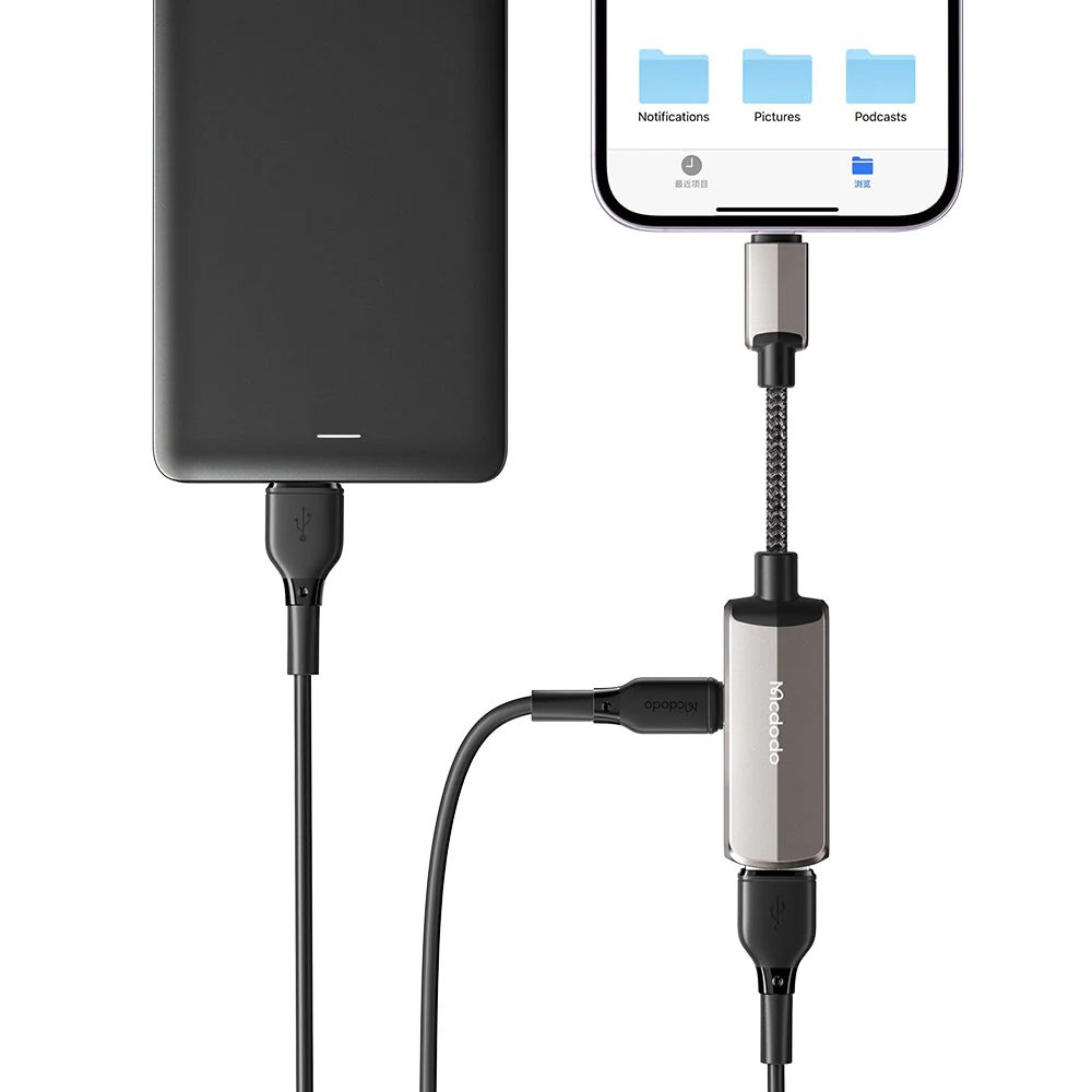 ADAPTER MCDODO IP-USB+F TC CA269