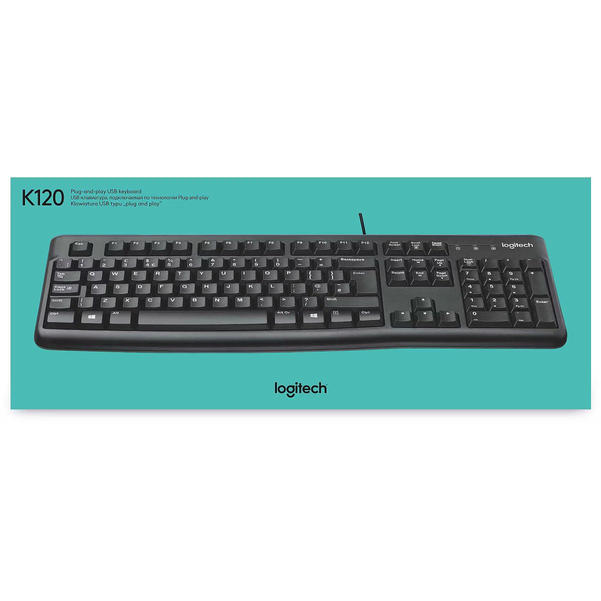 KB LOGITECH WIRE K120