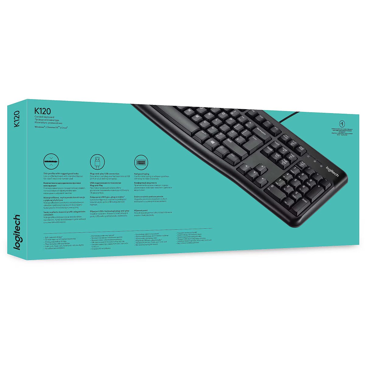 KB LOGITECH WIRE K120