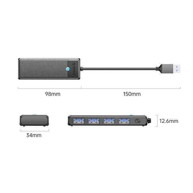 HUB USB3 ORICO 4PORT PAPW4A