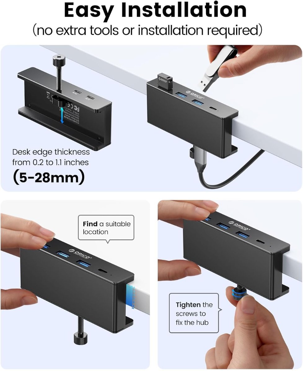 HUB USB3 ORICO SCREW MH4PU-P