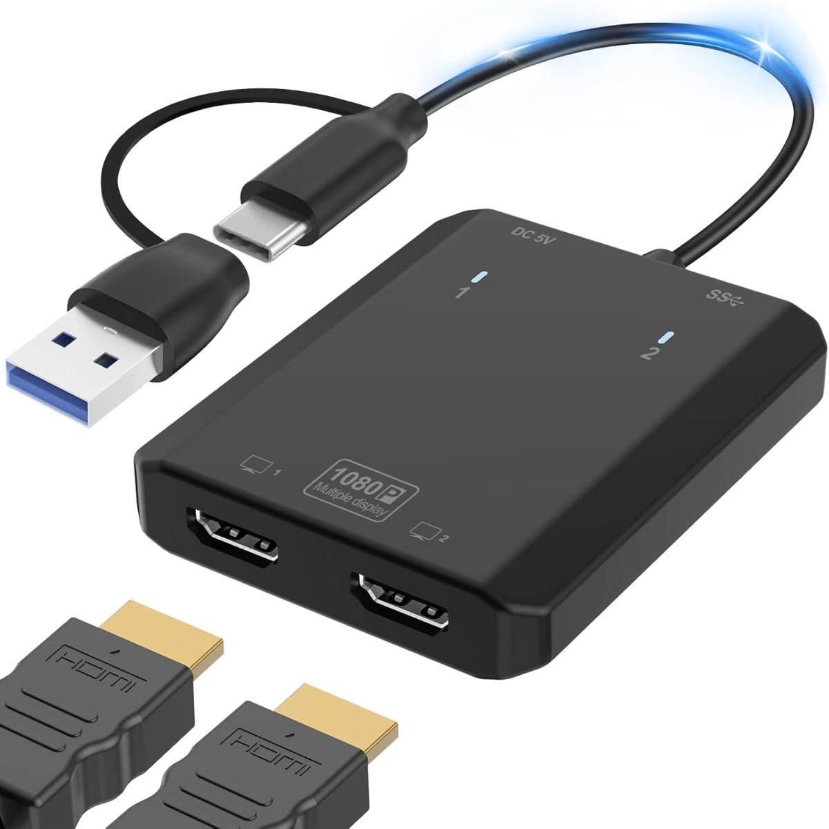 ADAPTER USB3/TC -2HDMI HD062