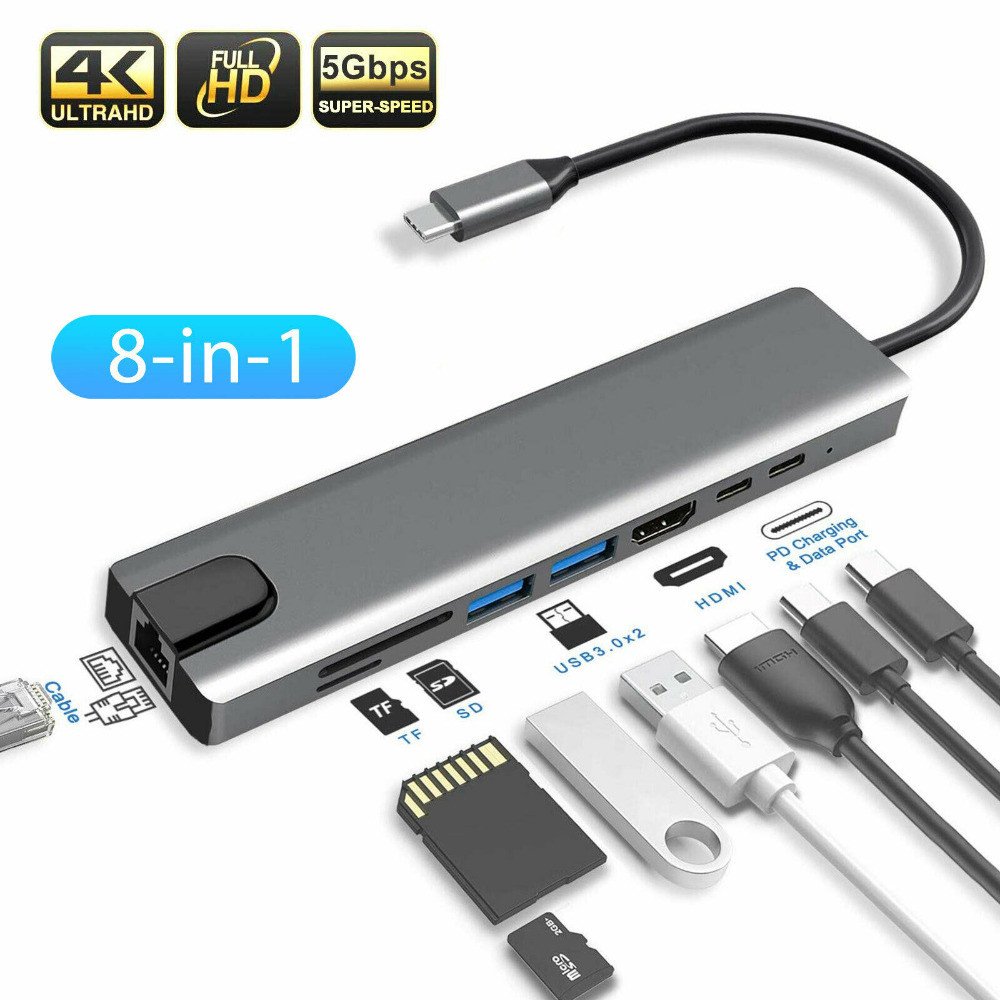 Type C to HD adapter 8in1